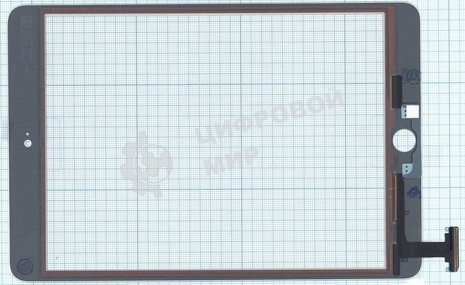 Сенсорное стекло (тачскрин) Ipad mini 3 (retina) no IC (A1599, A1600). белое