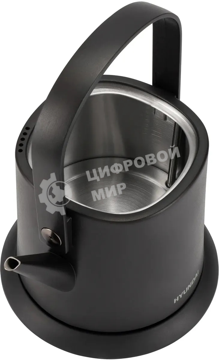 Чайник электрический Hyundai HYK-S2042 0.6 л, 1000 Вт, черный