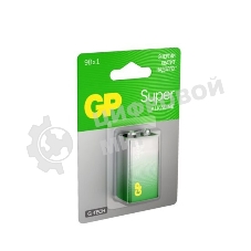 Алкалиновая батарейка GP Super Alkaline G-Tech 9V Крона - 1 шт. на блистере (1 шт.)