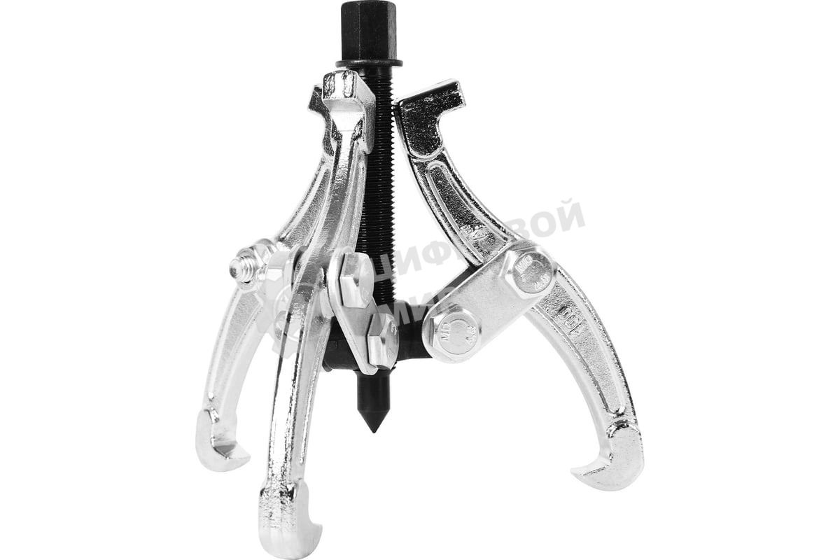 Съемник подшипников трехзахватный Deli DL-S4 100мм(рабочий ход болта), внешний диаметр 20-100мм, внутренний диаметр 40-90мм, сталь 45#