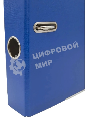 Папка-регистратор Silwerhof 2013371 A4 50мм, ПВХ/бумага синий, металлическая окантовка, сборная (упаковка: 2шт)