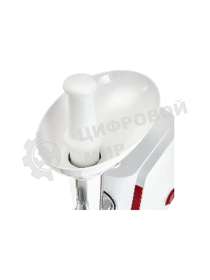 Мясорубка электрическая АКСИНЬЯ КС-2002 белый, 2000 Вт, 1.7 кг/мин, реверс, защита от перегрузки, насадки - 5