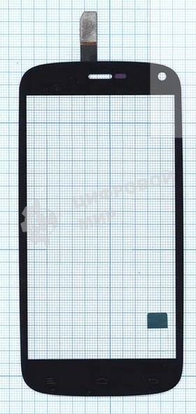 Сенсорное стекло (тачскрин) для Fly IQ4410 Quad Phoenix, черное