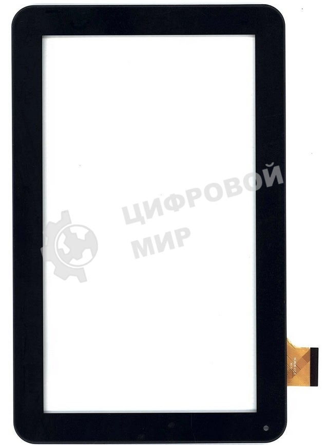 Сенсорное стекло (тачскрин) для Irbis TZ18, черное с рамкой
