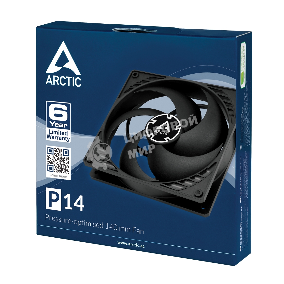 Вентилятор для корпуса Case fan ARCTIC P14 (черный) - retail (ACFAN00123A)