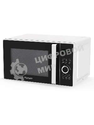 Микроволновая печь Pioneer MW356S белый, 23 л, 800 Вт, переключатели - сенсор, поворотный механизм