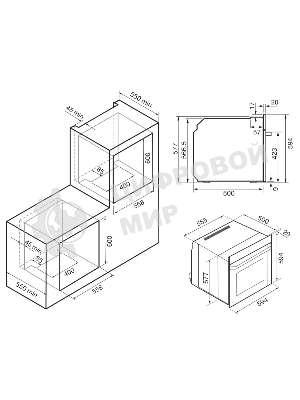 Духовой шкаф электрический Krona ADRIANO 60 WH G2