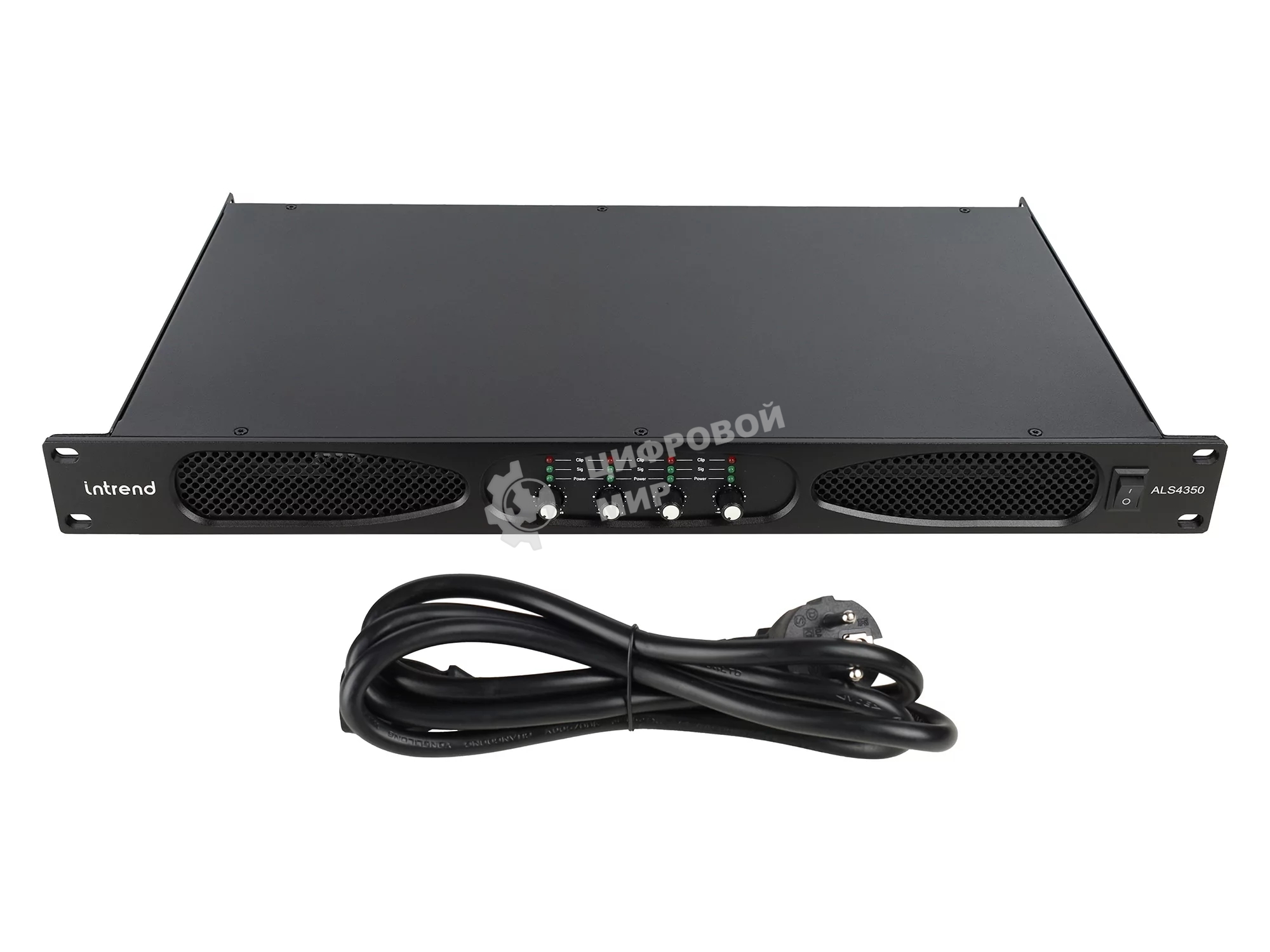 Усилитель Intrend ALS 4350 Четырехканальный, 4х350Вт/8Ом, 4х580Вт/4Ом, 2х1160Вт/8Ом