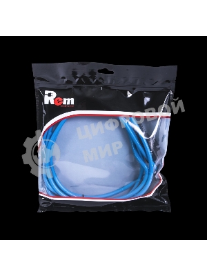 Шнур питания с фиксатором REM IEC 60320 C19/IEC 60320 C20, 16 А/250 В (3 x 1,5), 3 м, синий R-16-Cord-C19-C20-3-Blue