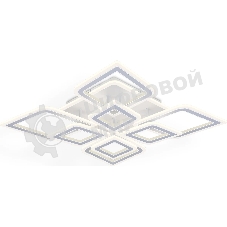 Потолочный светодиодный светильник FA8911/4+4 WH/CH белый/хром 162W 3000K-6400K 560*560*120 (ПДУ РАДИО 2.4G)