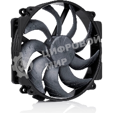 Вентилятор корпусной Noctua NF-A14x25r G2 PWM chromax.black, 140 мм, 1500 об/мин, 22.8 дБ, 4-pin PWM, без подсветки, черный