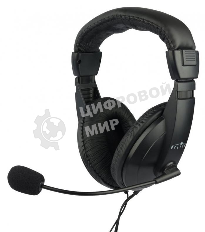 Гарнитура проводная Oklick HS-M137V черный 1.8м мониторы оголовье