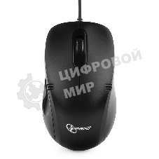 Мышь проводная Gembird MOP-110 черный, 1000 dpi, USB, кнопки - 3