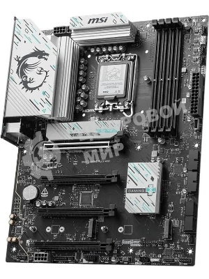 Материнская плата MSI B860 GAMING PLUS WIFI, LGA 1851, Intel B860, 4xDDR5, 4xSATA, 3xM.2, 1xPCIe 4.0 x4, 1xPCIe 5.0 x16, 1xDP, 1xHDMI, 1xUSB-C, 1x 5Gb LAN, 4xUSB-A 2.0, 2xUSB-A 3.2 Gen 1, 2xUSB 3.2 Gen 2, 7.1, 3x3.5 мм, ATX