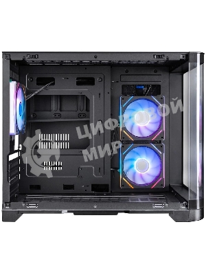 Компьютерный корпус 1STPLAYER UVIEW UV6 ARGB черный mATX 3x120мм ARGB fans UV6-BK-2FC7R-1FC7