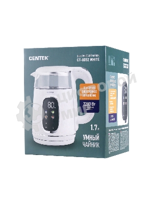Чайник электрический CENTEK CT-0052 белый