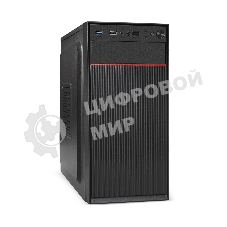 Компьютерный корпус Minitower ExeGate BAA-113-UNS450 (mATX, БП UNS450 с вент. 12см, 2*USB, аудио, черный)