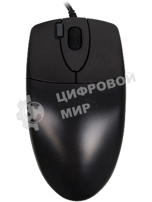 Мышь проводная A4Tech OP-620DS черный, 1000 dpi, USB, кнопки - 4
