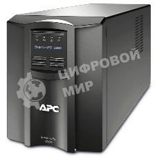 Источник бесперебойного питания APC Smart-UPS 1000VA/700W, Line-Interactive, LCD, Out: 220-240V 8xC13 (4-Switched), SmartSlot, USB, SmartConnect, черный, 1 year warranty (REP: SMT1000I)