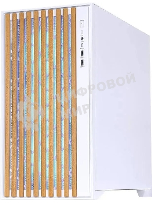 Компьютерный корпус Aerocool/Formula TimberLine T0 белый без БП mATX 6x120мм 6x140мм 2xUSB3.0 audio