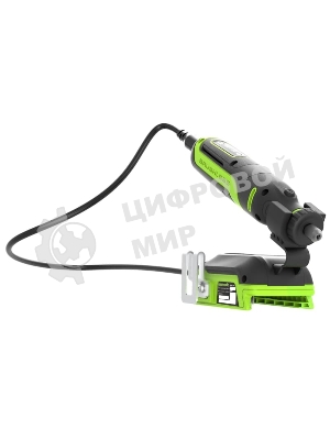 Прямошлифовальная машина (гравер) аккумуляторный GreenWorks G24RT, 24V, бесщеточный, с принадлежностями 52 шт., без АКБ и ЗУ (3200807)