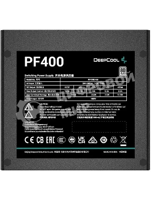 Блок питания Deepcool/GamerStorm PF400, 400Вт, 80 PLUS, 120мм, черный