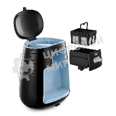 Кофеварка капельная Kitfort КТ-7447 черный/голубой, исп. кофе - молотый, 0.25 л, 450 Вт