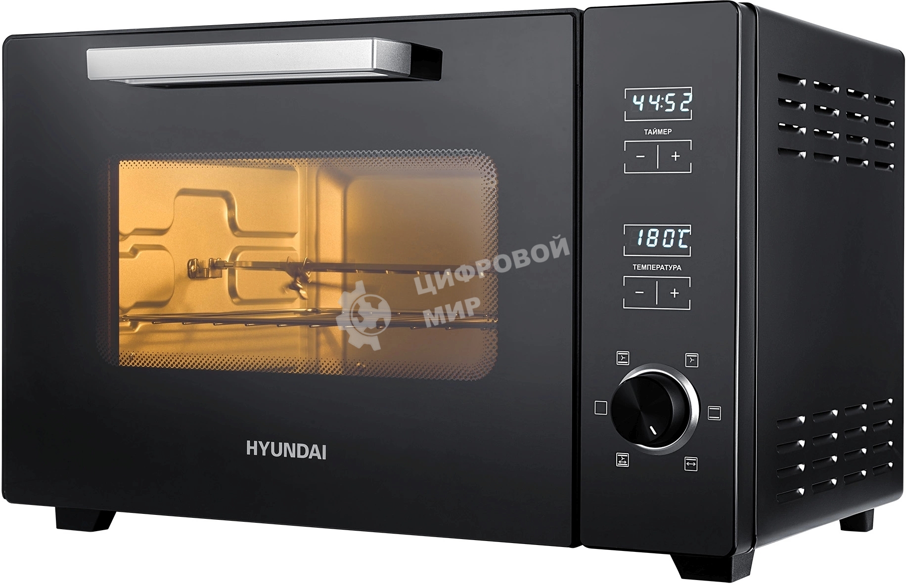 Мини-печь Hyundai MIO-HY100 38л. 1800Вт черный