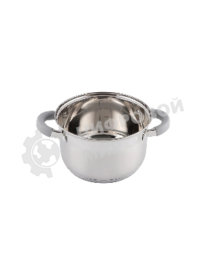 Кастрюля MALLONY Felicita нержавеющая сталь, со стеклянной крышкой, 2,9 л, d-18