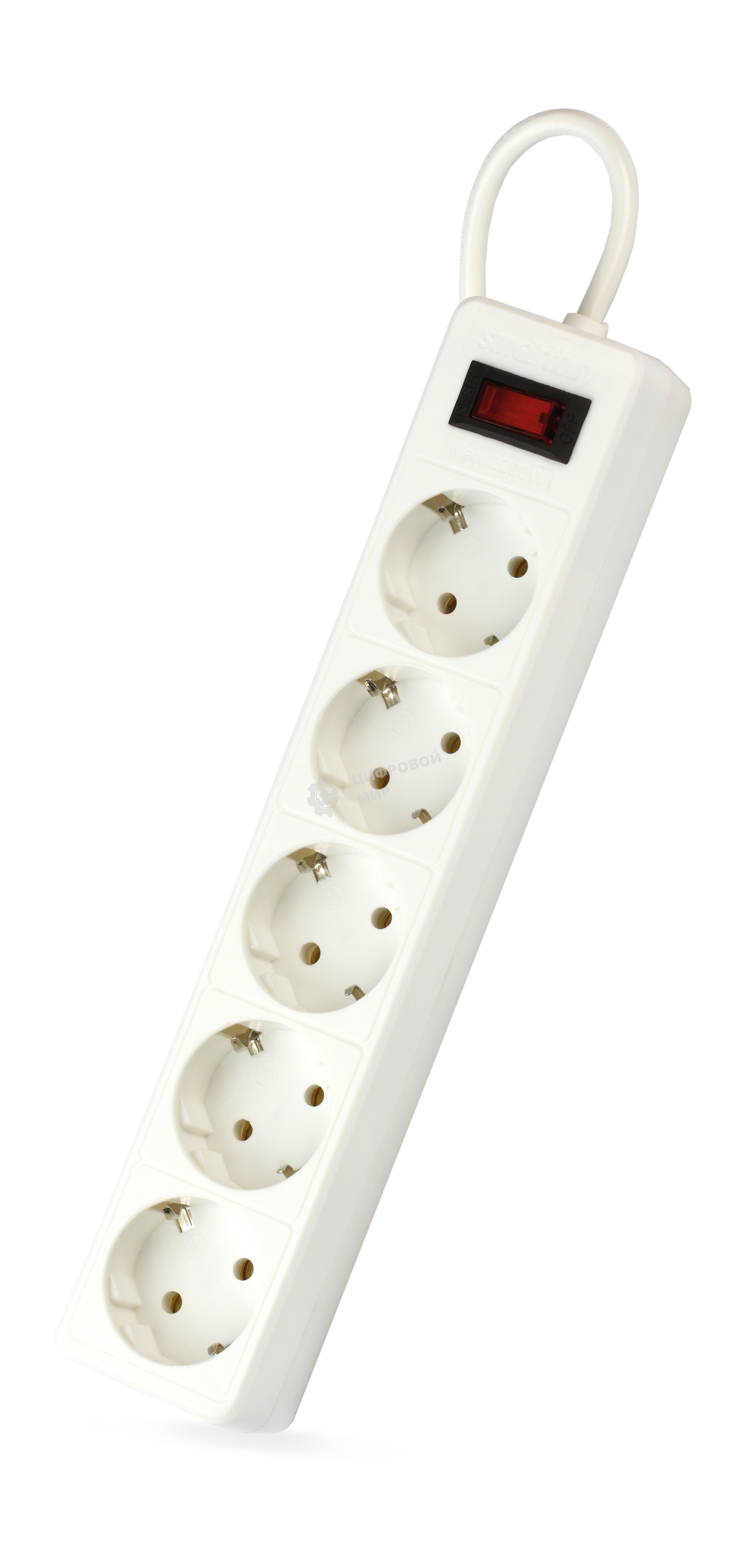 Сетевой фильтр Smartbuy (SBSP-50-W) - 5 роз х 5 м - белый