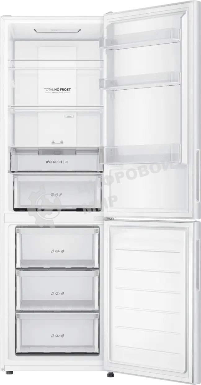 Холодильник Haier CEF536CWG белый двухкамерный 240/105 л морозилка снизу, No Frost