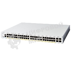 Коммутатор Cisco Catalyst C1200-48P-4X, 48×1 Гбит/с + 4×10 Гбит/с SFP+