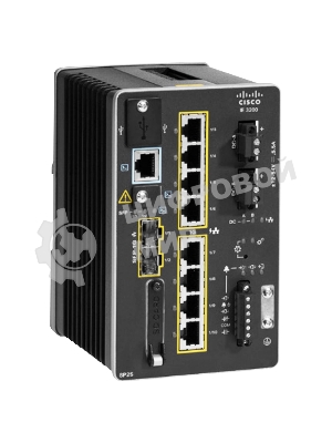 Коммутатор Cisco Catalyst IE-3300-8P2S-E, 8×1 Гбит/с, 2×1 Гбит/с SFP