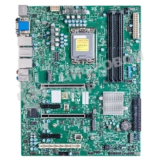 Материнская плата серверная Supermicro MBD-X13SAE-F-B, LGA 1700, Intel W680, 4xDDR5 ECC/non-ECC, 8xSATA-III, 3xM.2 PCIe, 2xPCI-E 5.0 x16, 2xPCI-E x4, 2xGigabit LAN, 1x2.5Gb LAN, 4xUSB-A 3.2 Gen 2, 1xUSB-C, 1xVGA, 1xDVI-D, 1xDP, 1xHDMI, ATX