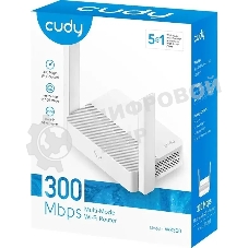 Роутер Cudy WR300 N300 10/100BASE-TX/Wi-Fi белый