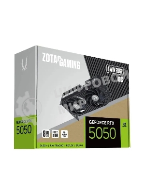 Видеокарта Zotac GeForce RTX5050 TWIN EDGE OC, NVIDIA RTX 5050, 8 ГБ GDDR6, 128 бит, PCI-e 5.0, 1xHDMI, 3xDP, 2602 МГц