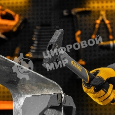 Молоток слесарный Denzel 400 г, кованый, фибергласовая рукоятка c TPR покрытием