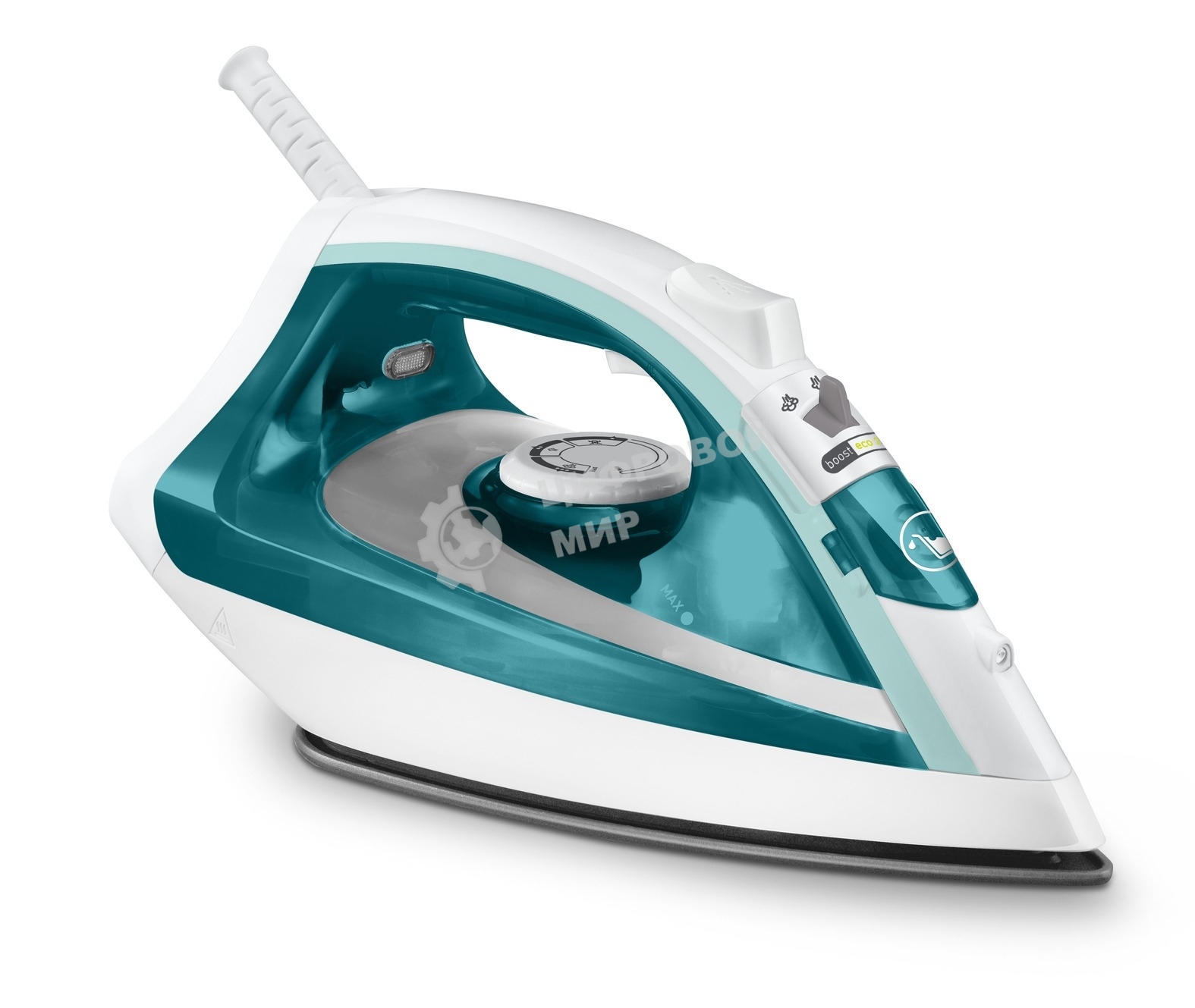 Утюг Tefal FV1R10F1 бирюзовый, 2000 Вт, 24 г/мин, 90 г/мин, 200 мл