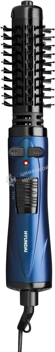 Фен-щётка Hyundai H-HB0110 синий, 1000 Вт, ионизация, 40/50 мм