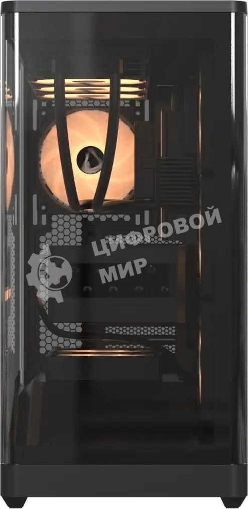 Компьютерный корпус AeroCool/Formula Crystal U9 черный без БП ATX 5x120мм 3x140мм 2xUSB3.0 1xUSB3.1 audio bott PSU
