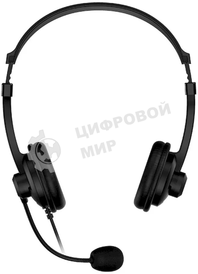 Гарнитура Genius HS-230U чёрный, проводная, USB
