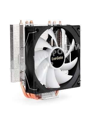 Кулер ExeGate Wizard EXX400V3-PWM.FRGB алюминий/медь, 1800 об/мин, 33 дБ, 4 pin, 140 Вт