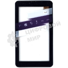 Сенсорное стекло (тачскрин) для Irbis TZ44 TZ45, черное с рамкой