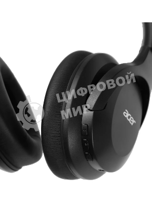 Беспроводные/проводные наушники Acer OHR304 черный, полноформатные, Bluetooth + проводной, активное шумоподавление, до 16 ч