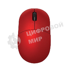 Мышь проводная Qumo Simple Office M92 красный, 1000 dpi, USB, кнопки - 3