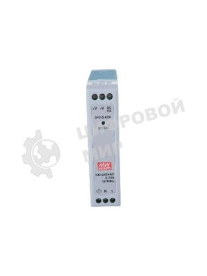 Блок питания AC-DC, 10Вт, вход 85-264V AC, 47-63Гц,120-370В DC, выход 24В,0-0,42A, в кожухе на DIN-рейку