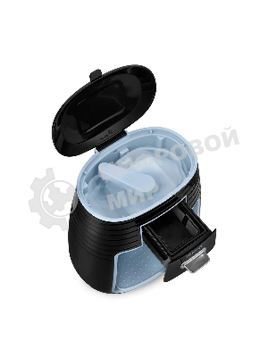 Кофеварка капельная Kitfort КТ-7447 черный/голубой, исп. кофе - молотый, 0.25 л, 450 Вт