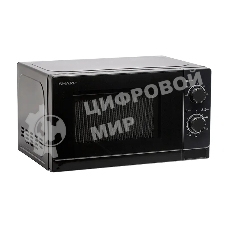 Микроволновая печь Sharp R-2000RK черный, 20 л, 800 Вт, переключатели - поворотный механизм