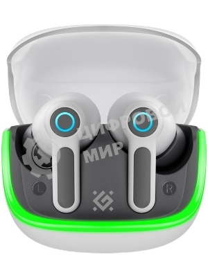 Наушники TWS Defender CyberDots 290 белый, внутриканальные, Bluetooth, до 4 ч