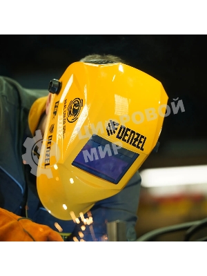 Щиток защитный лицевой (маска сварщика) Denzel F8, см. окно 100х50, Real Color, DIN 4-8/9-13